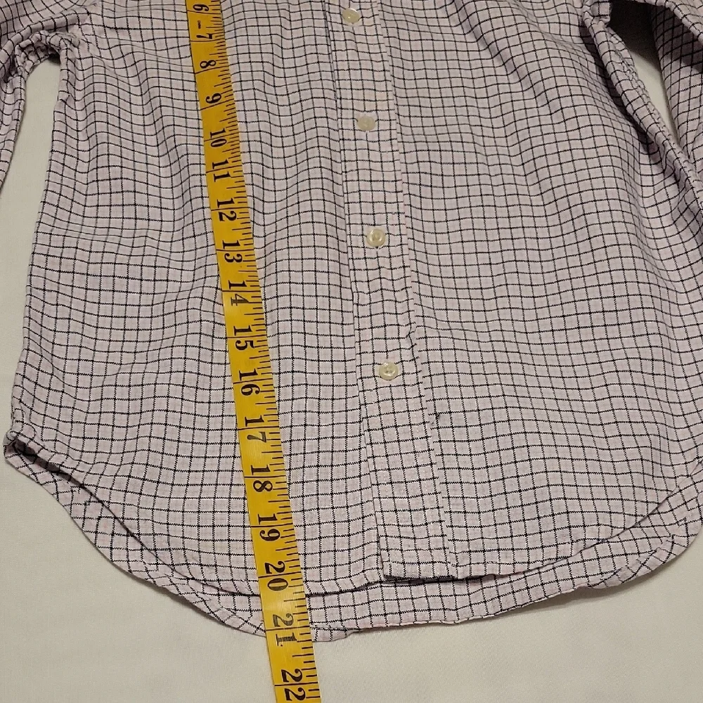 Ralph Lauren White and Blue Plaid Shirt